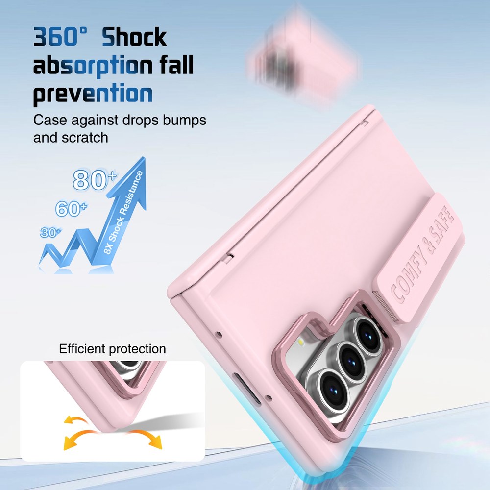 Husă Samsung Z Fold 8 Ultra CamBracket integrală, Pink