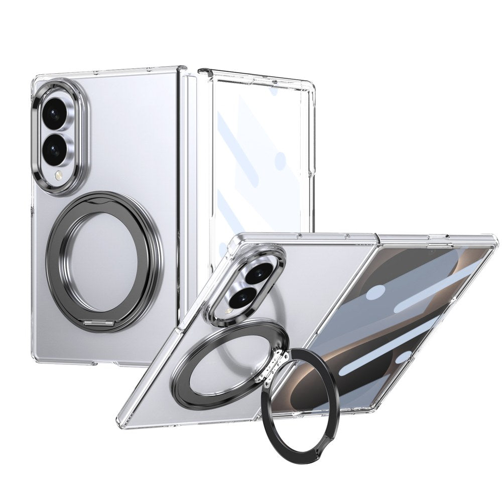 Husă Samsung Z Fold 8 MagRing integrală, Clear/Black