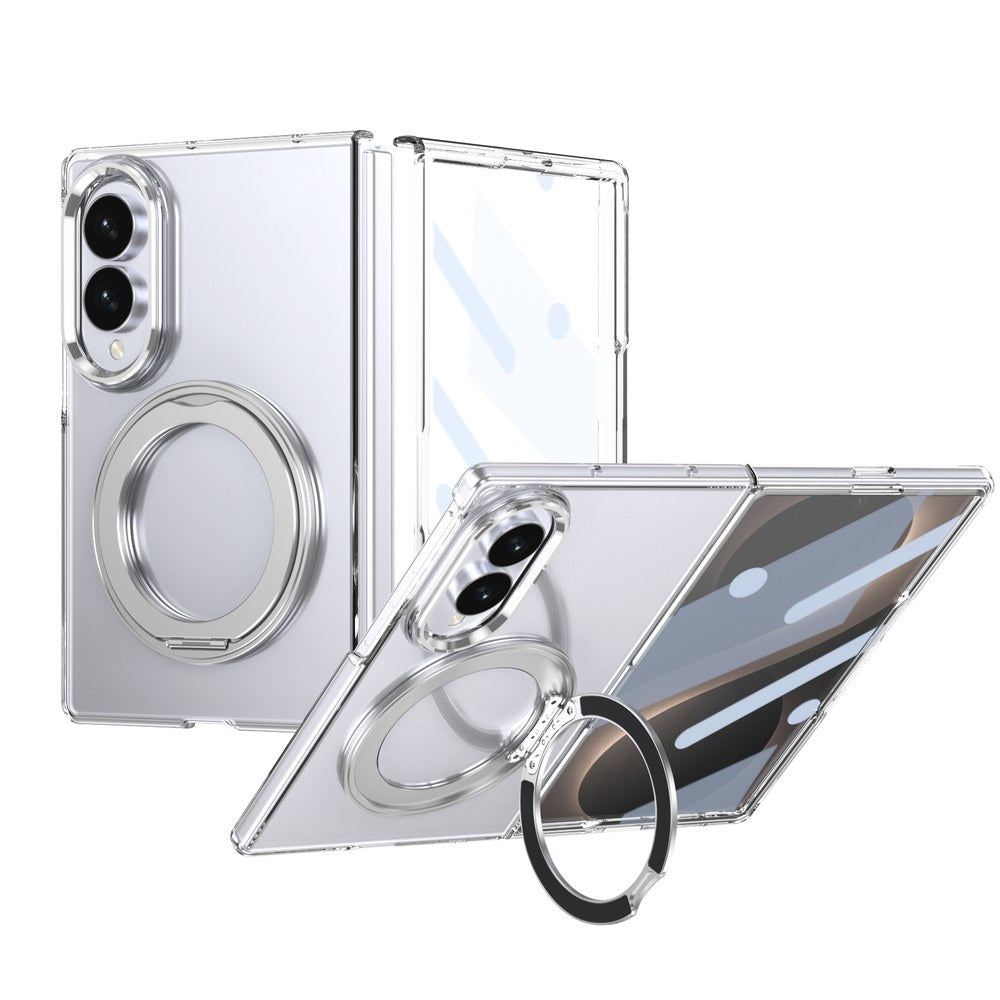 Husă Samsung Z Fold 8 MagRing integrală, Clear/Silver