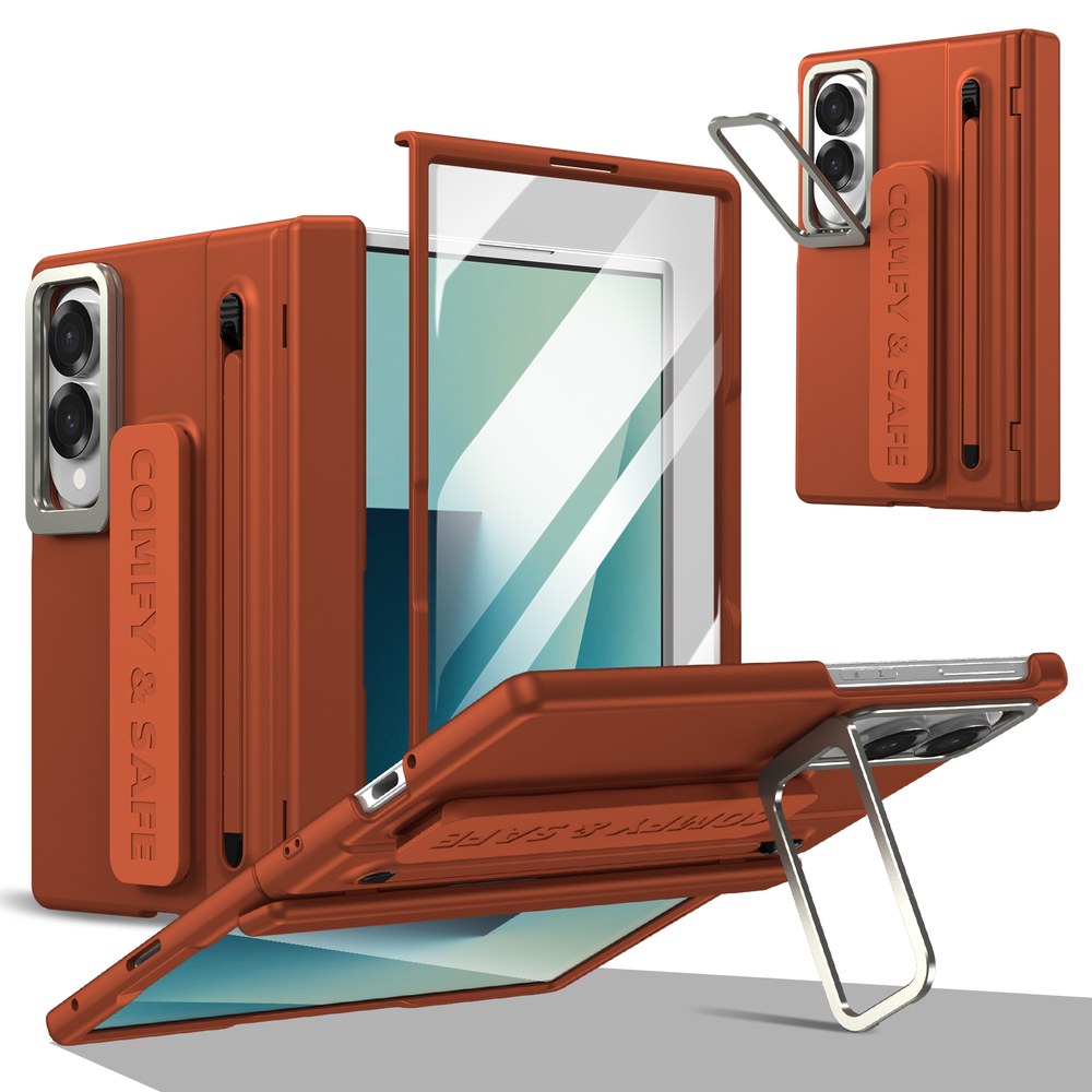 Husă Samsung Z Fold 8 CamBracket II TouchPen, Brown