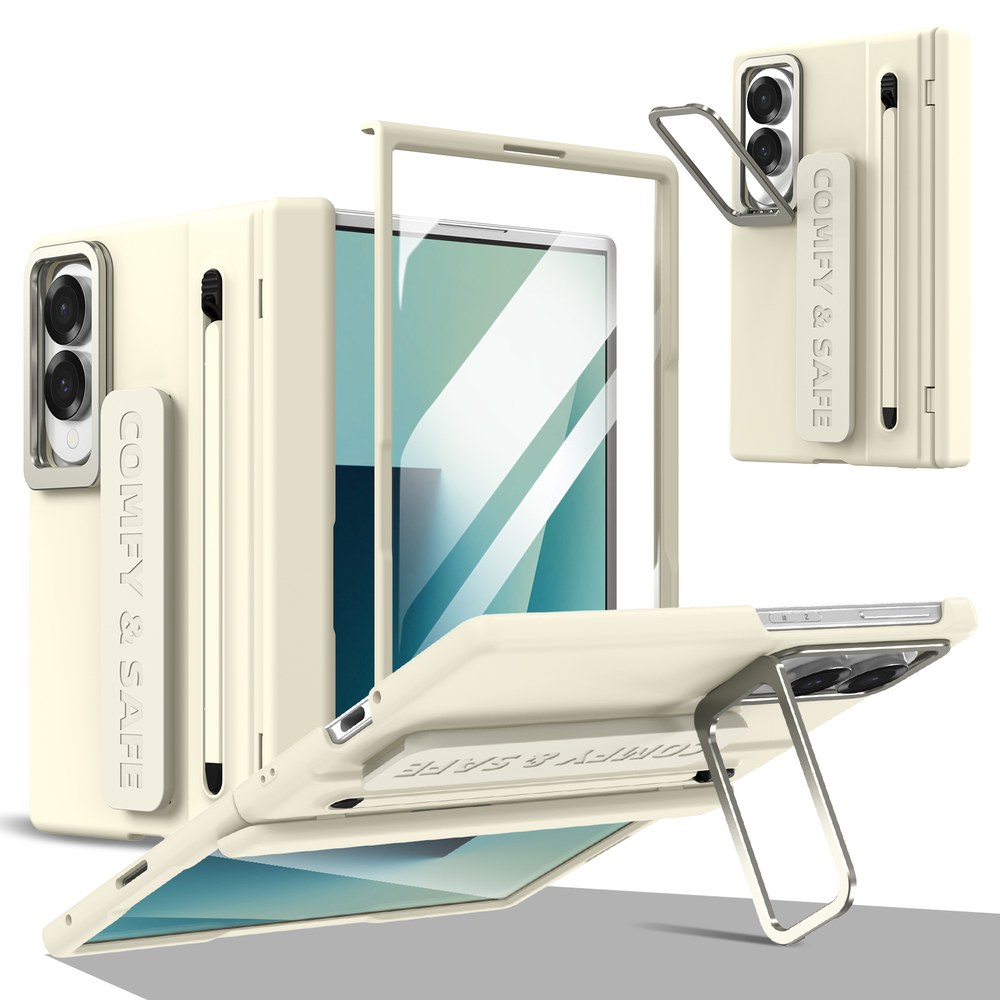 Husă Samsung Z Fold 8 CamBracket II TouchPen, Cream