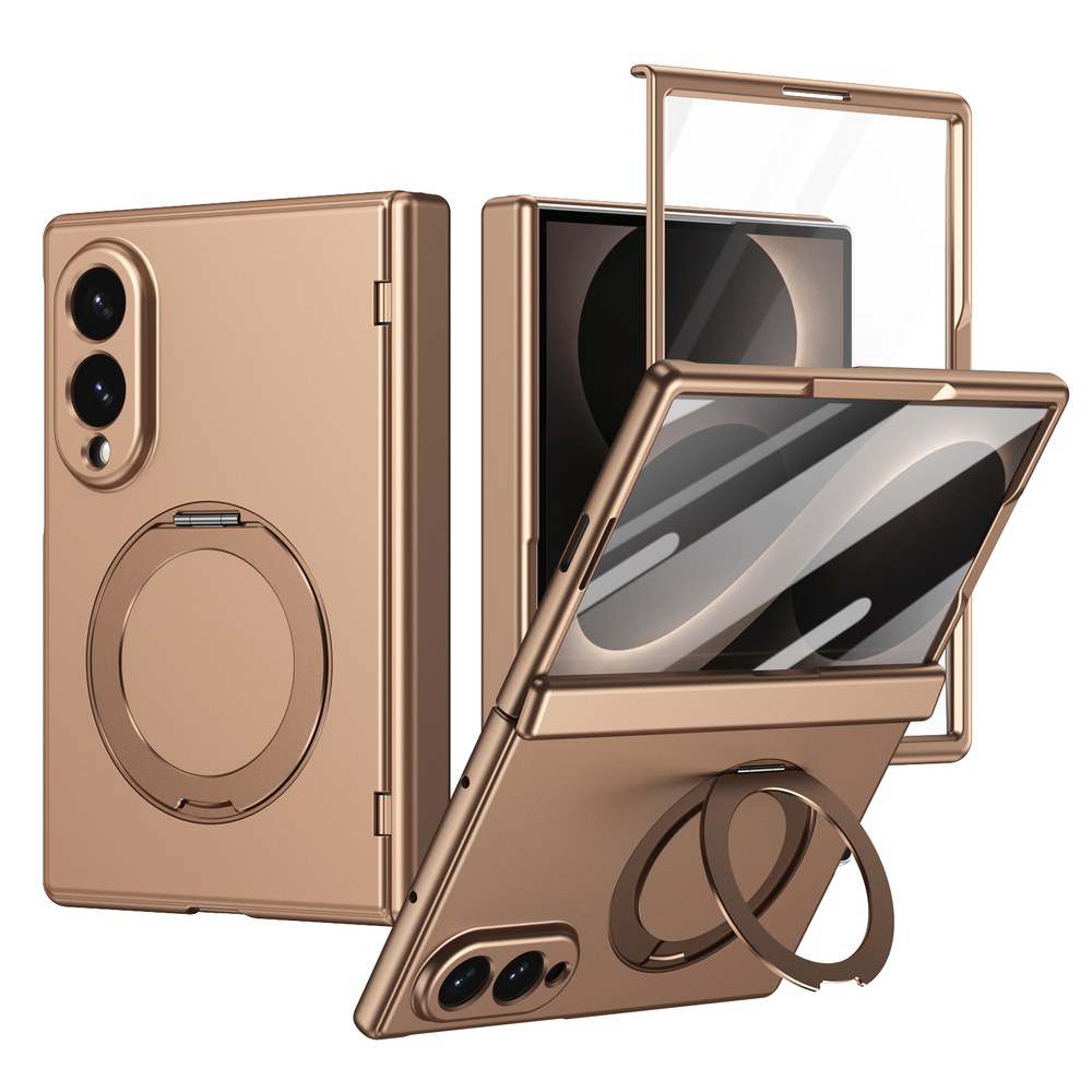 Husă Samsung Z Fold 8 MagRing integrală Frosted, Gold