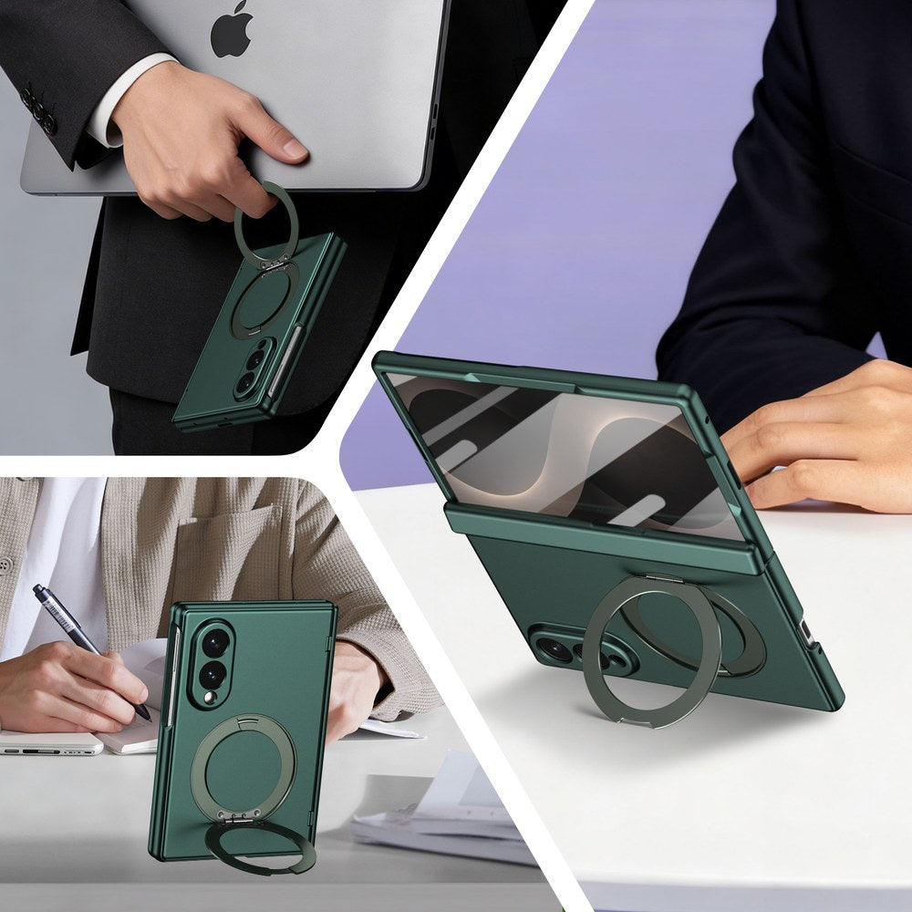 Husă Samsung Z Fold 8 MagRing integrală Frosted, Green