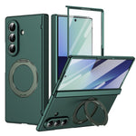 Husă Samsung Z Fold 8 Ultra MagRing integrală Frosted, Green