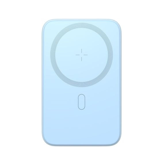Baterie externa cu incarcare MagSafe, Wireless, Magnetic, 20W, 10000mAh, BLUE