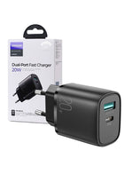 Joyroom (L-QP2011) | Incarcator retea, 20W, Dual USB, QC3.0+PD | BLACK - mag-genius-accesorii