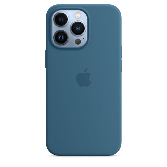 Husa de protectie Apple cu MagSafe pentru iPhone 13 Pro, Silicon - Culoare Blue Jay