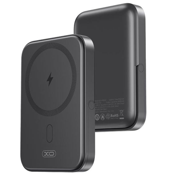 Baterie Externa, MagBank Wireless 15W/PD20W, Magnetica, Stand U-shape, 5.000mAh, Fast Charge, BLACK