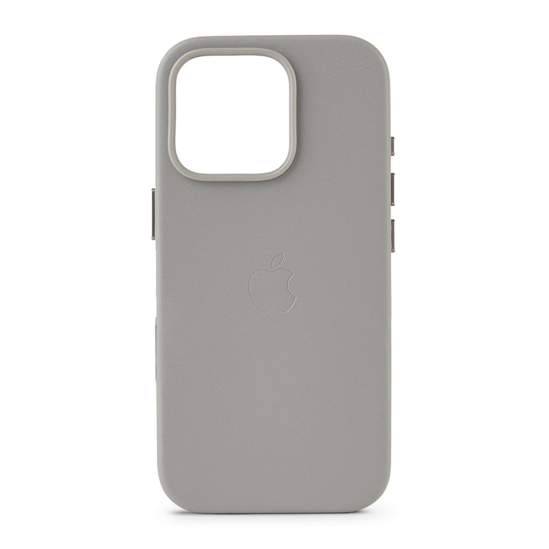 Husa iPhone 16 Pro Apple cu MagSafe , Piele Light Gray