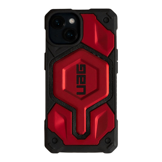 Husa iPhone 15 Plus Red - UAG Monarch Pro MagSafe Carbon Fiber