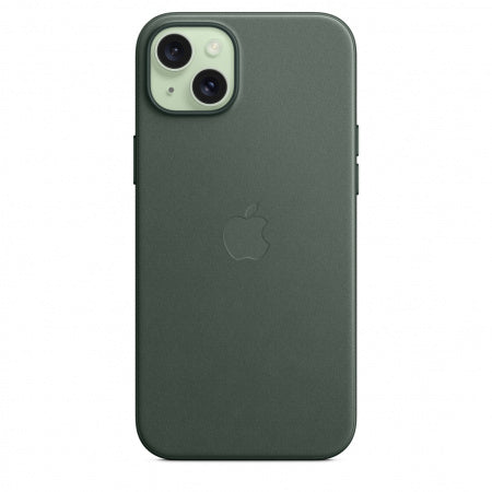 Husa iPhone 15 Plus Apple FineWoven cu MagSafe , Evergreen