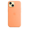 Husa iPhone 15 Apple Silicon cu MagSafe,Orange Sorbet