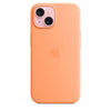Husa iPhone 15 Apple Silicon cu MagSafe,Orange Sorbet