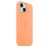 Husa iPhone 15 Plus Apple Silicon cu MagSafe,Orange Sorbet