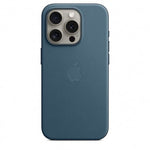 Husa de protectie Apple FineWoven cu MagSafe pentru iPhone 15 Pro, Pacific Blue - mag-genius-accesorii