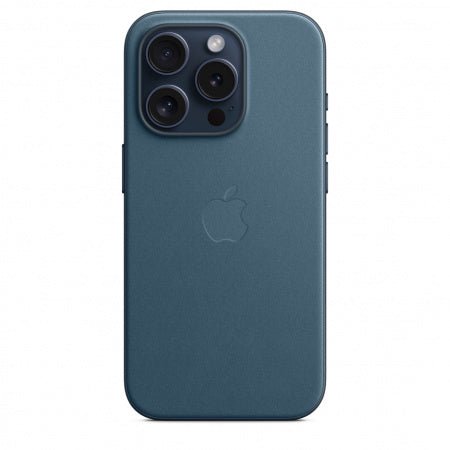 Husa de protectie Apple FineWoven cu MagSafe pentru iPhone 15 Pro, Pacific Blue - mag-genius-accesorii