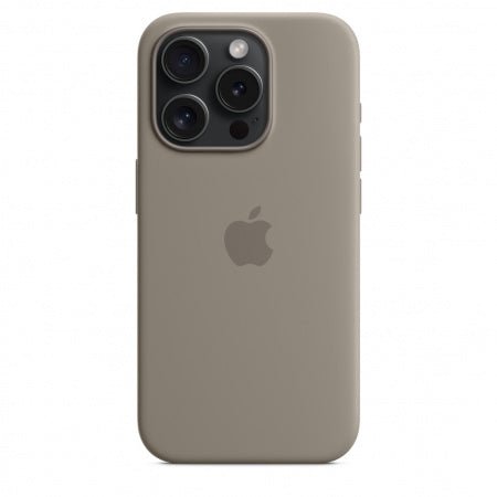 Husa de protectie Apple Silicon cu MagSafe pentru iPhone 15 Pro Max,Clay - mag-genius-accesorii