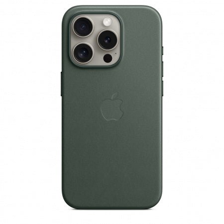 Husa de protectie Apple FineWoven cu MagSafe pentru iPhone 15 Pro Max, Evergreen - mag-genius-accesorii
