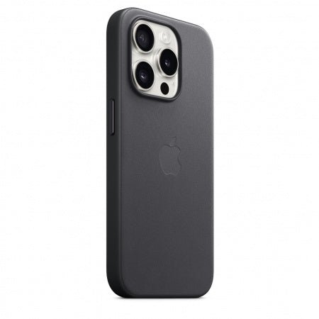 Husa de protectie Apple FineWoven cu MagSafe pentru iPhone 15 Pro, Negru - mag-genius-accesorii