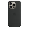 Husa de protectie Apple Silicon cu MagSafe pentru iPhone 15 Pro Max Midnight - mag-genius-accesorii