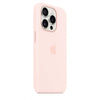 Husa de protectie Apple Silicon cu MagSafe pentru iPhone 15 Pro Light Pink - mag-genius-accesorii