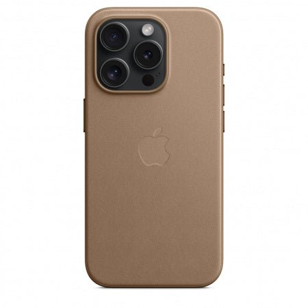 Husa de protectie Apple FineWoven cu MagSafe pentru iPhone 15 Pro Max, Taupe - mag-genius-accesorii