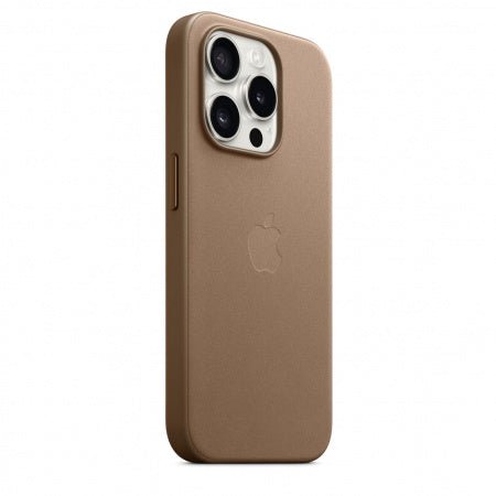Husa de protectie Apple FineWoven cu MagSafe pentru iPhone 15 Pro Max, Taupe - mag-genius-accesorii