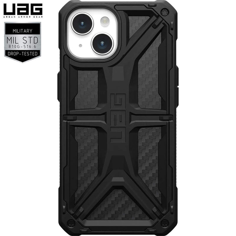 Husa iPhone 15 UAG Monarch Carbon Fiber - Protecție Excepțională, Stil Inegalabil