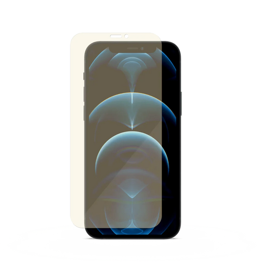 FOLIE IPHONE 12 PRO, 12, EYESAFE, BLUE LIGHT BLOCKING TEMPERED GLASS, NEGRU - mag-genius-accesorii