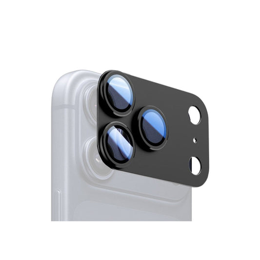 Folie Camere iPhone 17 Pro Max - KIT, FullGlue Cover, Metallic,Black