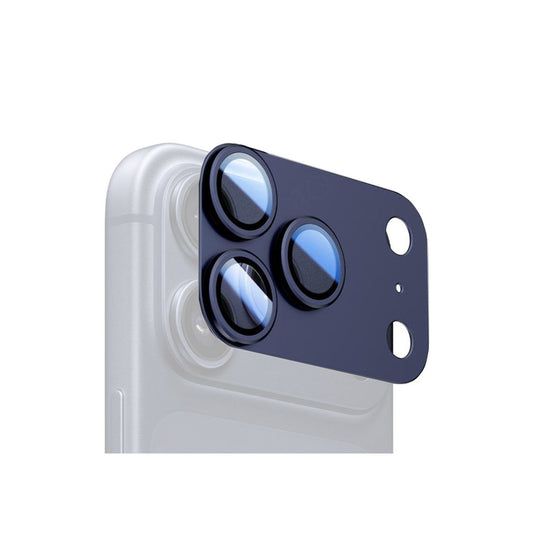 Folie Camere  iPhone 17 Pro Max - KIT, FullGlue Cover, Metallic, BLUE