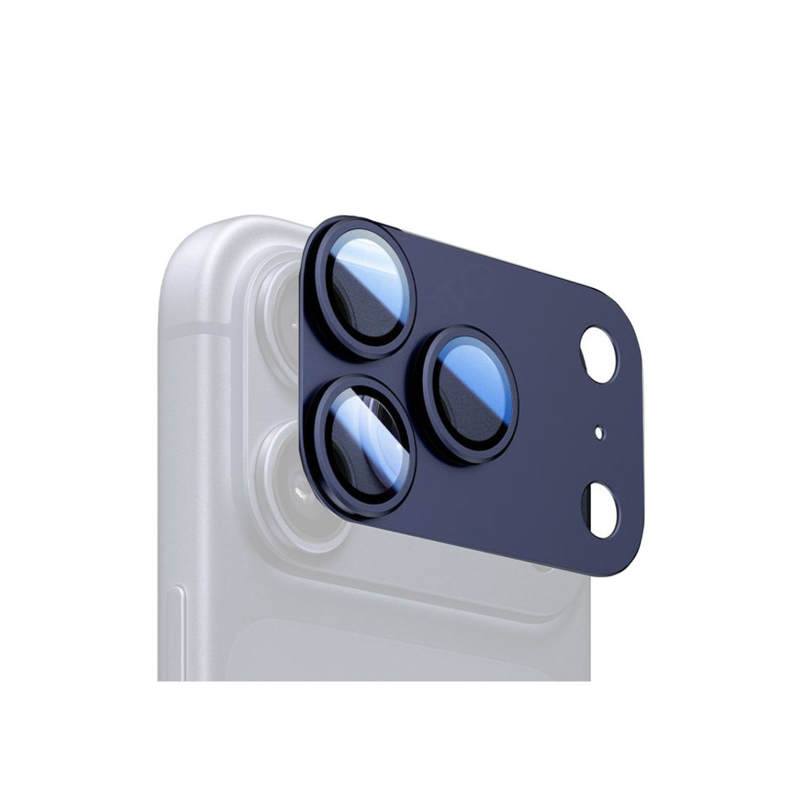 Folie Camere  iPhone 17 Pro - KIT, FullGlue Cover, Metallic, Blue