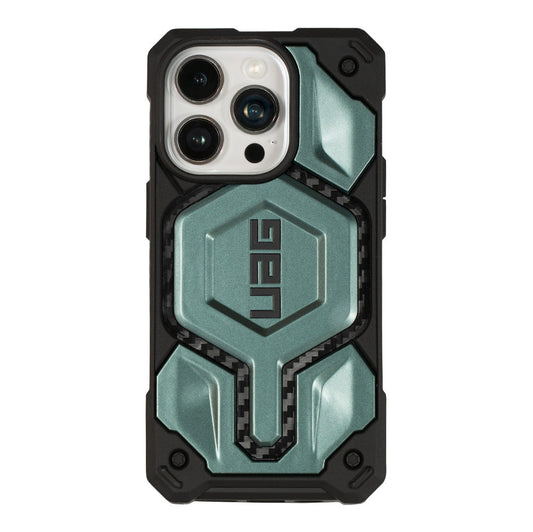 Husa iPhone 14 Pro Verde - UAG Monarch Pro MagSafe Carbon Fiber