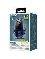 Suport Auto cu incarcare Wireless, 15W, cu cleme laterale, montaj Ventilatie, cablu USB-C, 1m, AutoSensor Lock,
