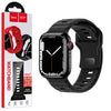 Curea silicon, pentru iWatch, Universal Size (42/44/45/49mm) -Flexibile Band, Stepped,Negru