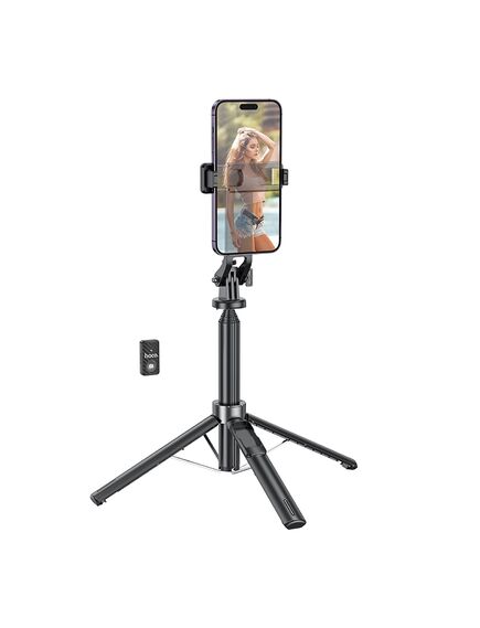 Selfie Stick, pentru telefon, 2 in 1, Telescopic,cu telecomanda BT, BLACK