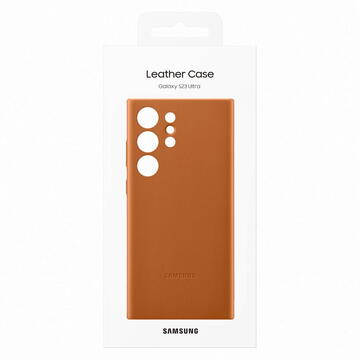 Husa Samsung Galaxy S23 Ultra, Piele Camel