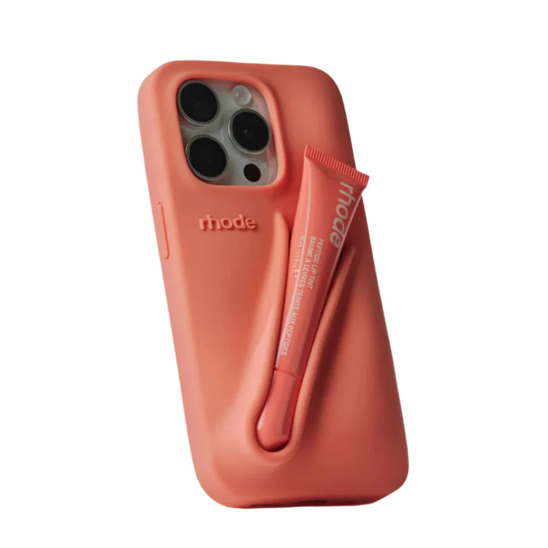 Husa iPhone 13 ,Rhode Peach Pit+ Luciu inclus