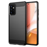 Husa Samsung Galaxy A72 5G Techsuit Carbon Silicone, negru - mag-genius-accesorii