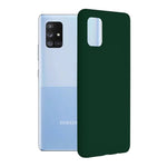 Husa Samsung Galaxy A71 4G Techsuit Soft Edge Silicone, verde inchis