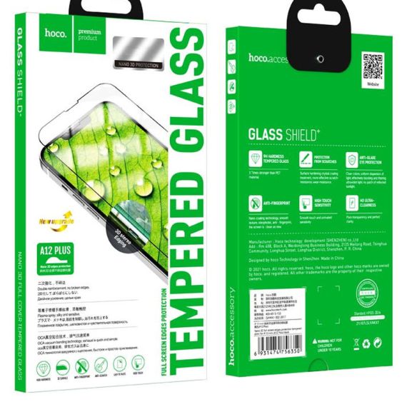 Folie Hoco iPhone 15 Pro, Full Glue 6D, DustProof, Clear