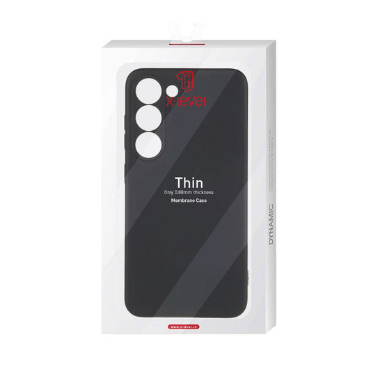 Husa X-Level Thin - Samsung A72 - MicroFiber, Black