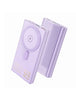 Hoco (Q22) Baterie externa, Wireless, 1xUSB-C PD, 2xUSB-A, QC 3.0, 5V, 3A, Display LED, Magnet, 10.000mAh, PURPLE