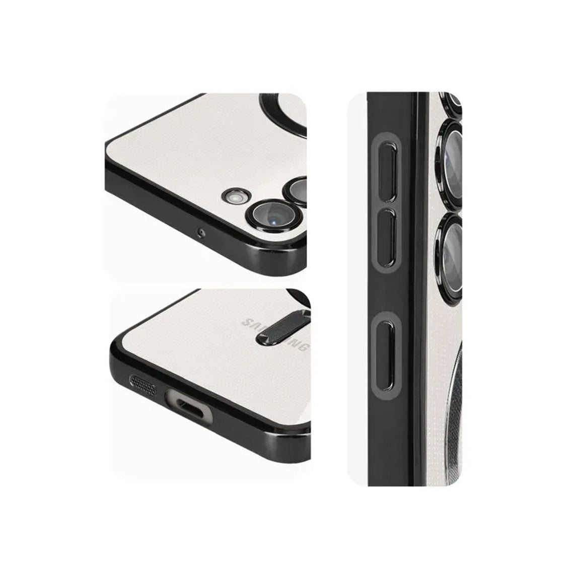 Husa Plating - Samsung S24 Plus - silicon cu MagSafe, Slim, Clear  BLACK