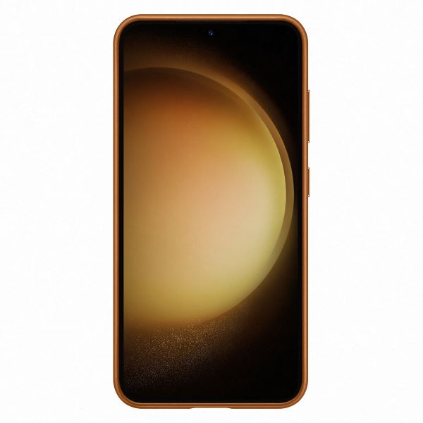 Husa Originala Samsung Galaxy S23 Plus, Piele Camel