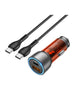 Incarcator auto, 45W, cu cablu USB-C | ORANGE - mag-genius-accesorii