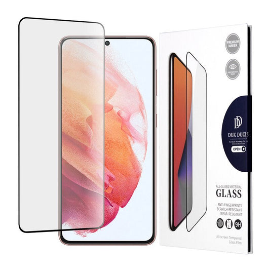 Folie din Sticla Securizata Dux Ducis, Samsung Galaxy S21 5G - Negru - mag-genius-accesorii