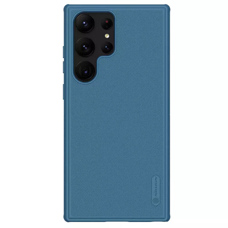 Husa Samsung Galaxy S23 Ultra Nillkin Super Frosted Shield Pro, albastru