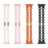 Curea silicon, pentru iWatch, Universal Size (42/44/45/49mm) - Flexibile Band, Hollow, Crem
