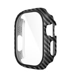 Rama protectie cu folie integrata, iWatch Ultra, 3D PC, (49mm) - Culoare Carbon